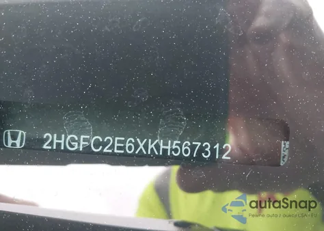 2019 Honda Civic Lx from USA, damaged, VIN 2HGFC2E6XKH567312